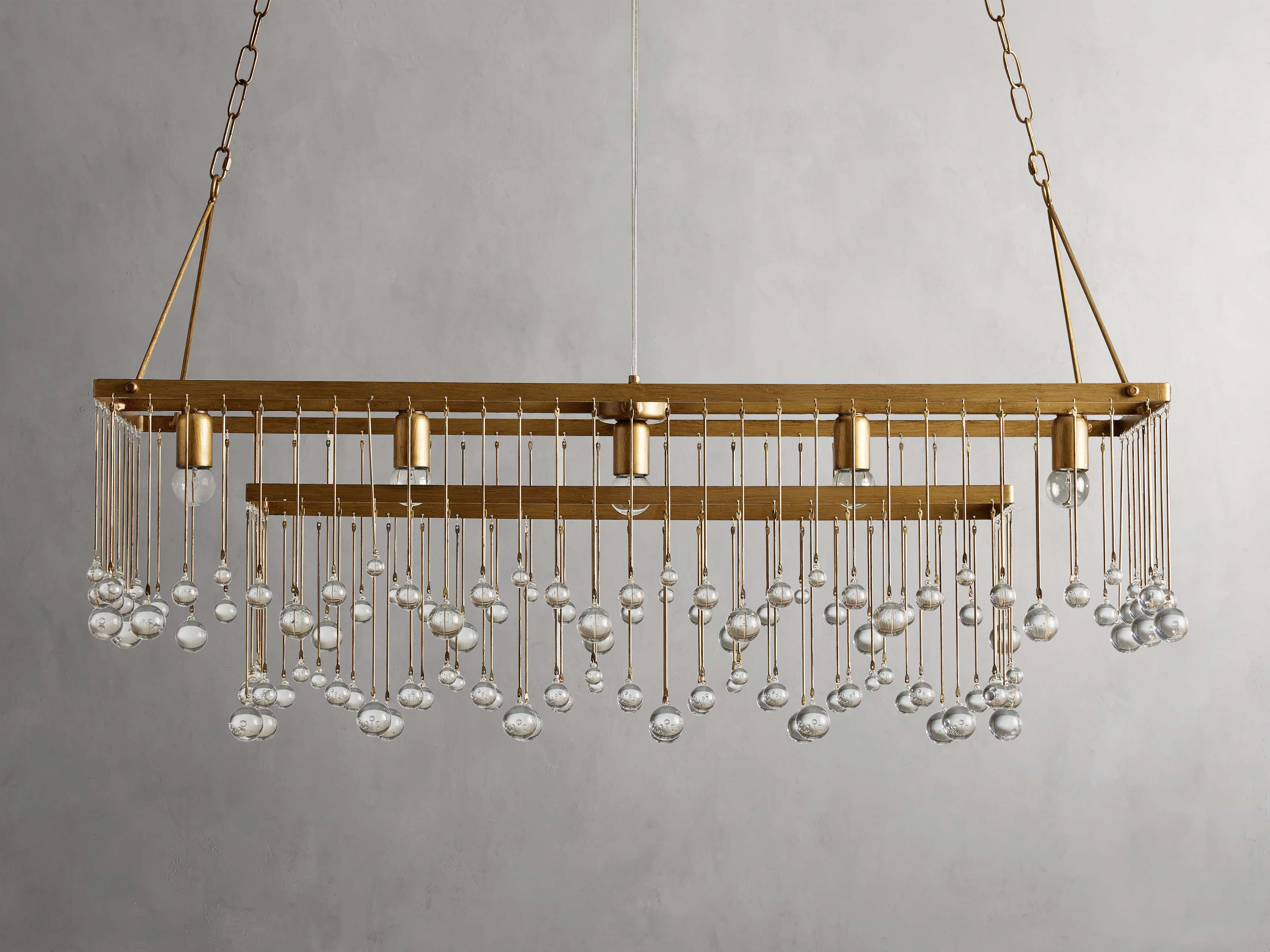 Aubrey Rectangular Chandelier - Zonesus
