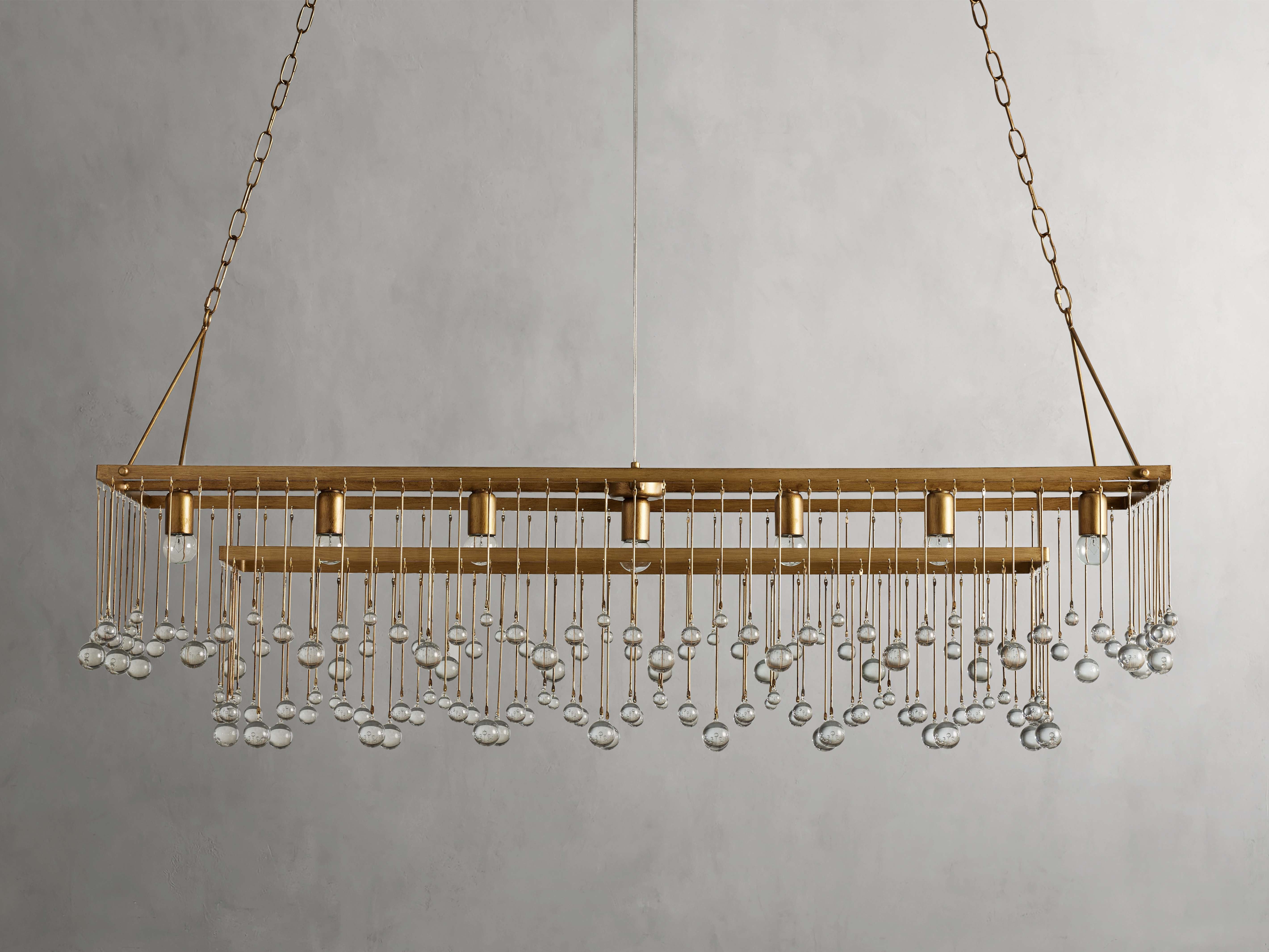 Aubrey Rectangular Chandelier - Zonesus