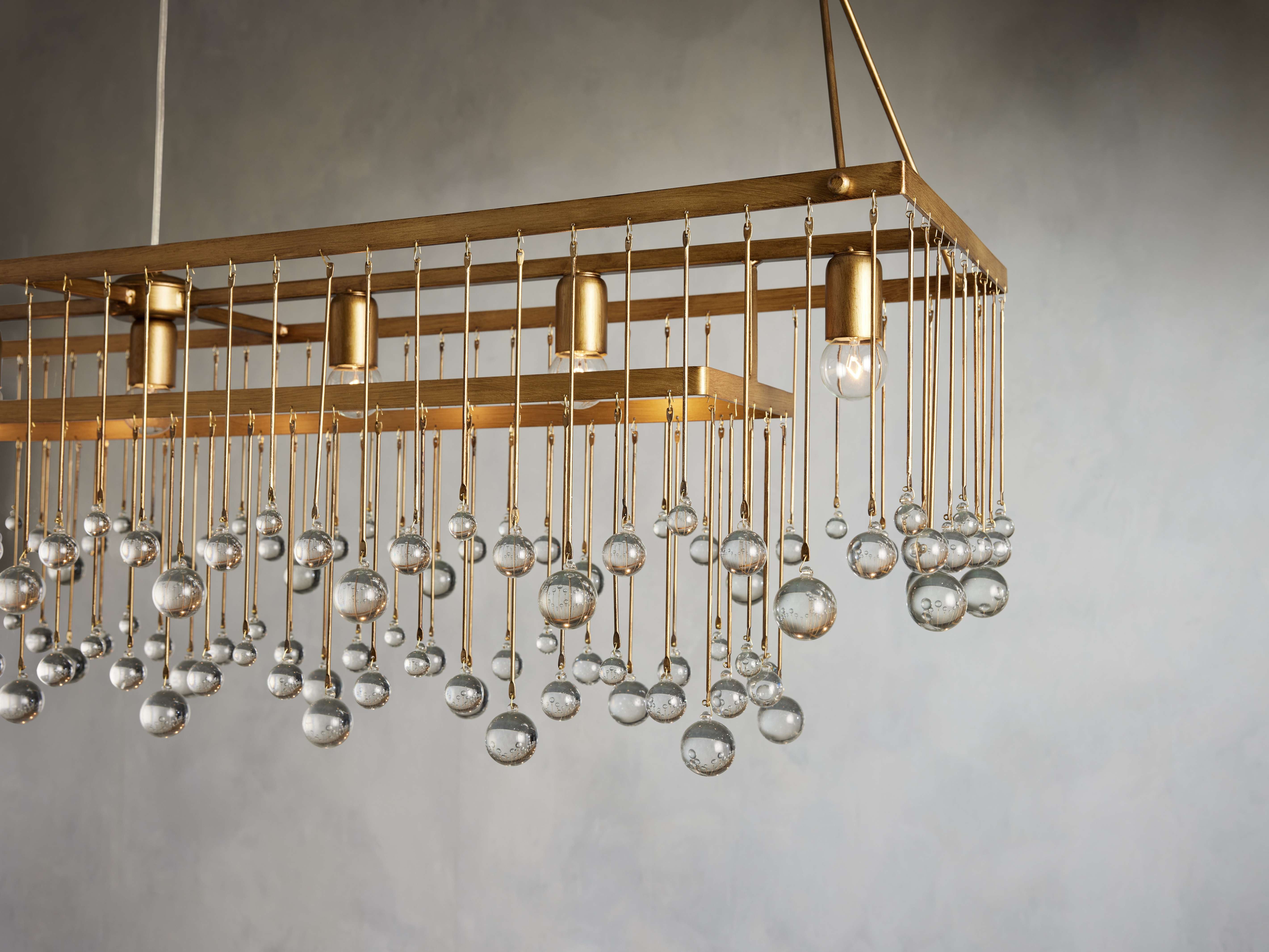 Aubrey Rectangular Chandelier - Zonesus