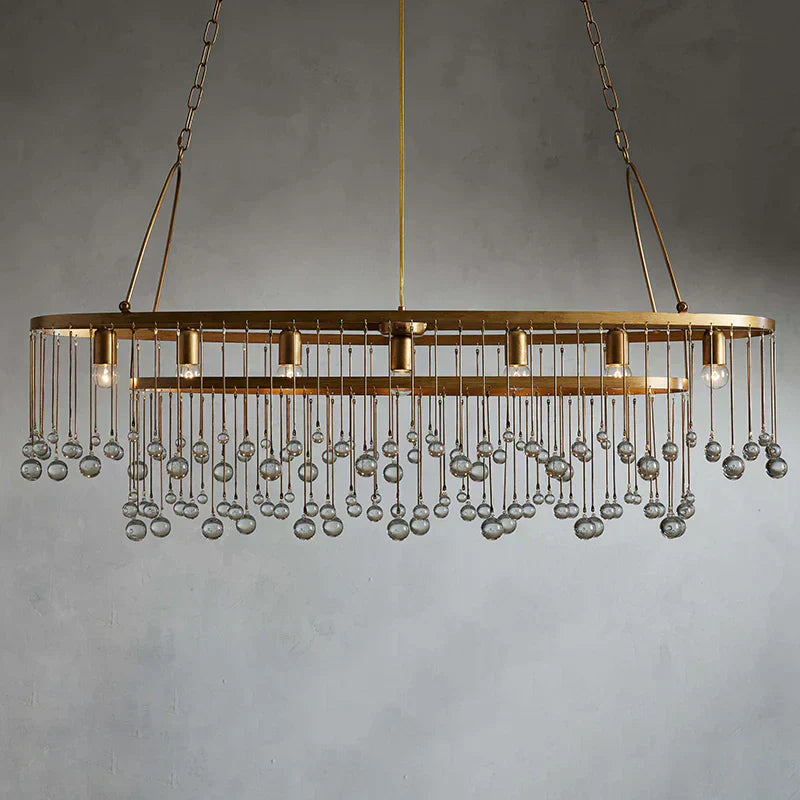 Aubrey 7 Light Oval Chandelier - Zonesus