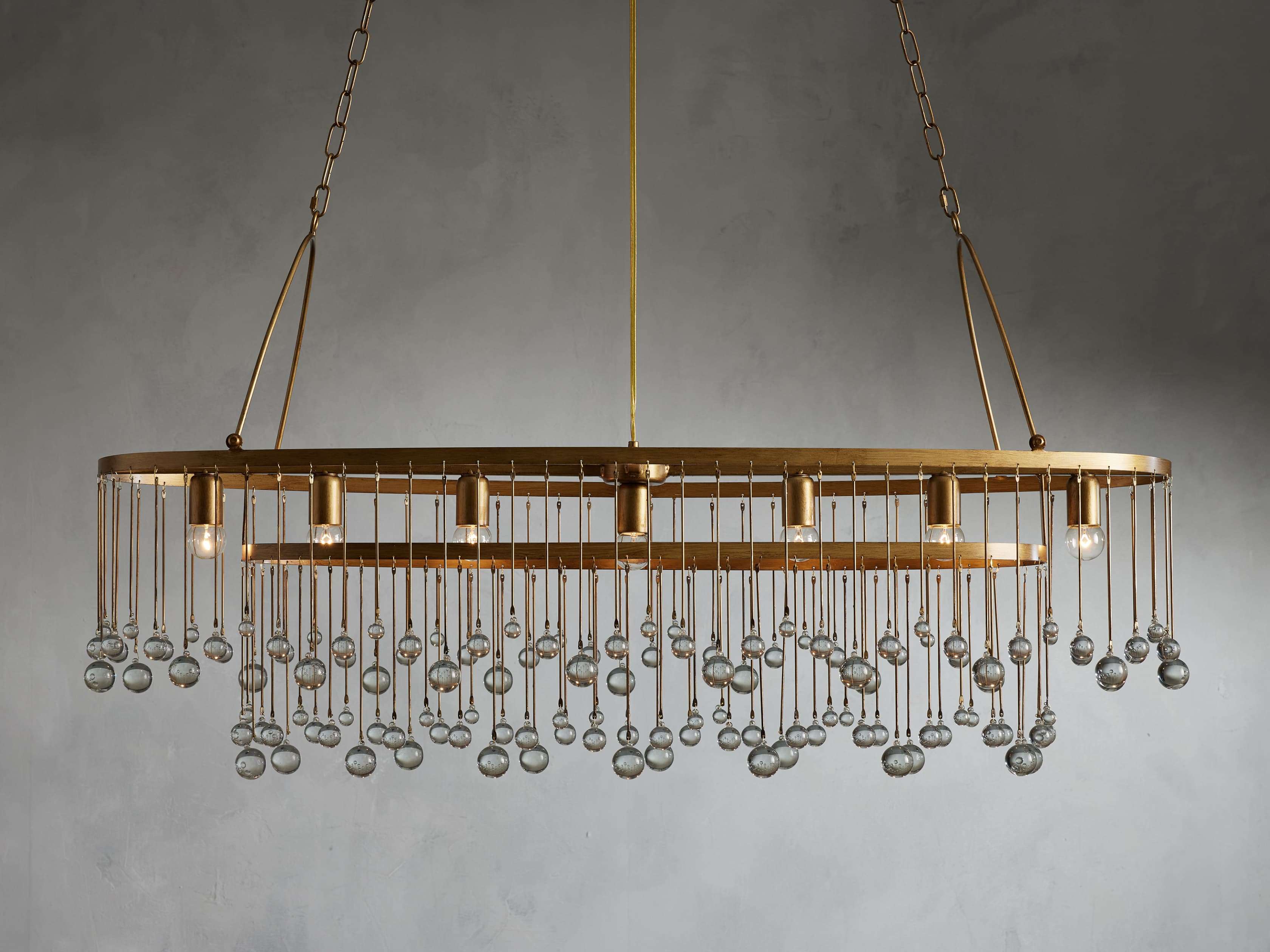 Aubrey 7 Light Oval Chandelier - Zonesus