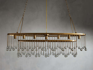 Aubrey 7 Light Oval Chandelier - Zonesus