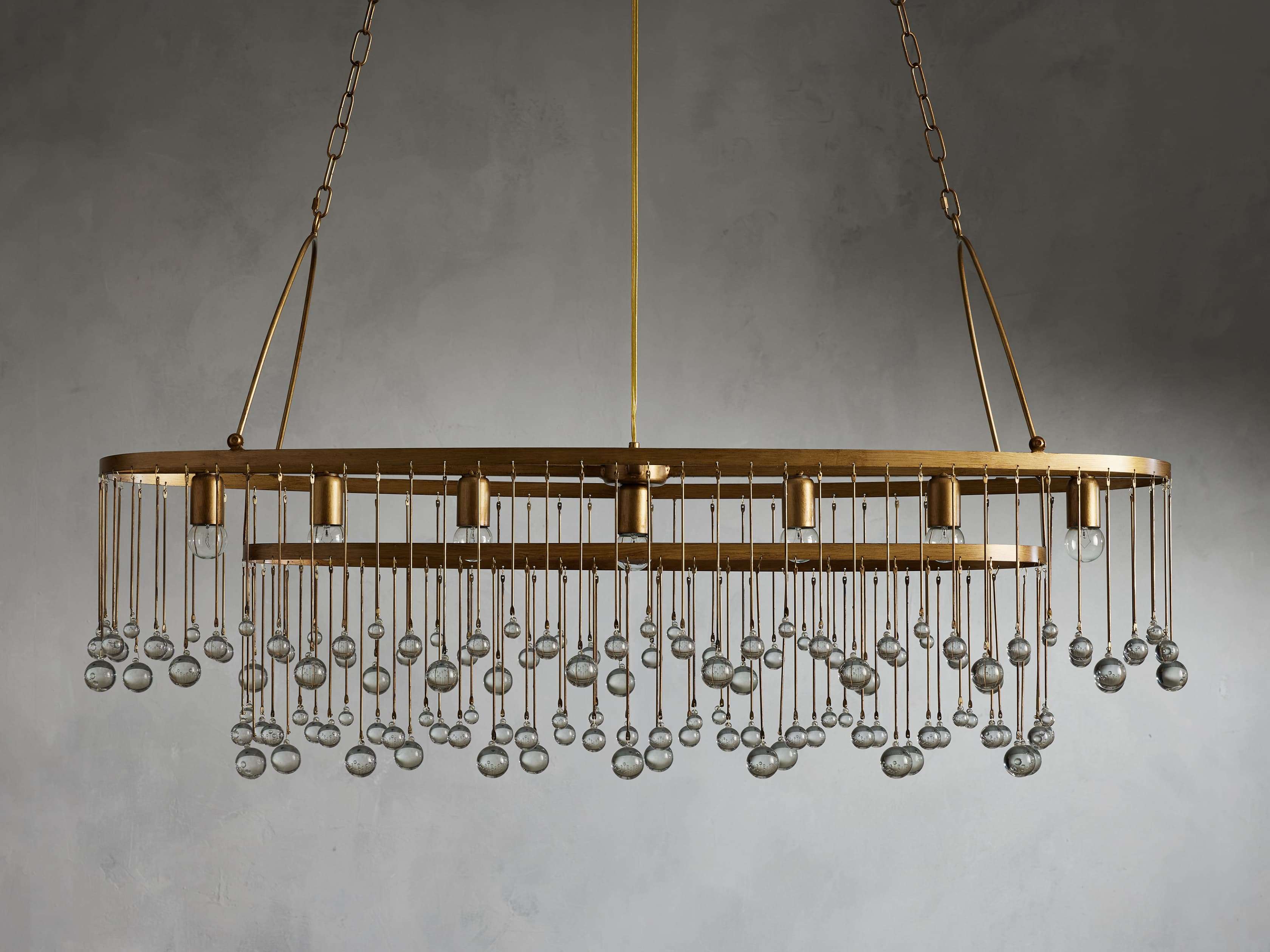 Aubrey 7 Light Oval Chandelier - Zonesus