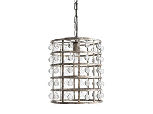 La Cage 12" Pendant in Silver Clay - Zonesus