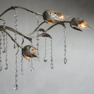 Viticcio Rectangular Chandelier in Silver - Zonesus