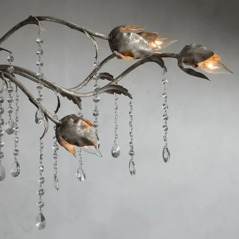 Viticcio Rectangular Chandelier in Silver - Zonesus
