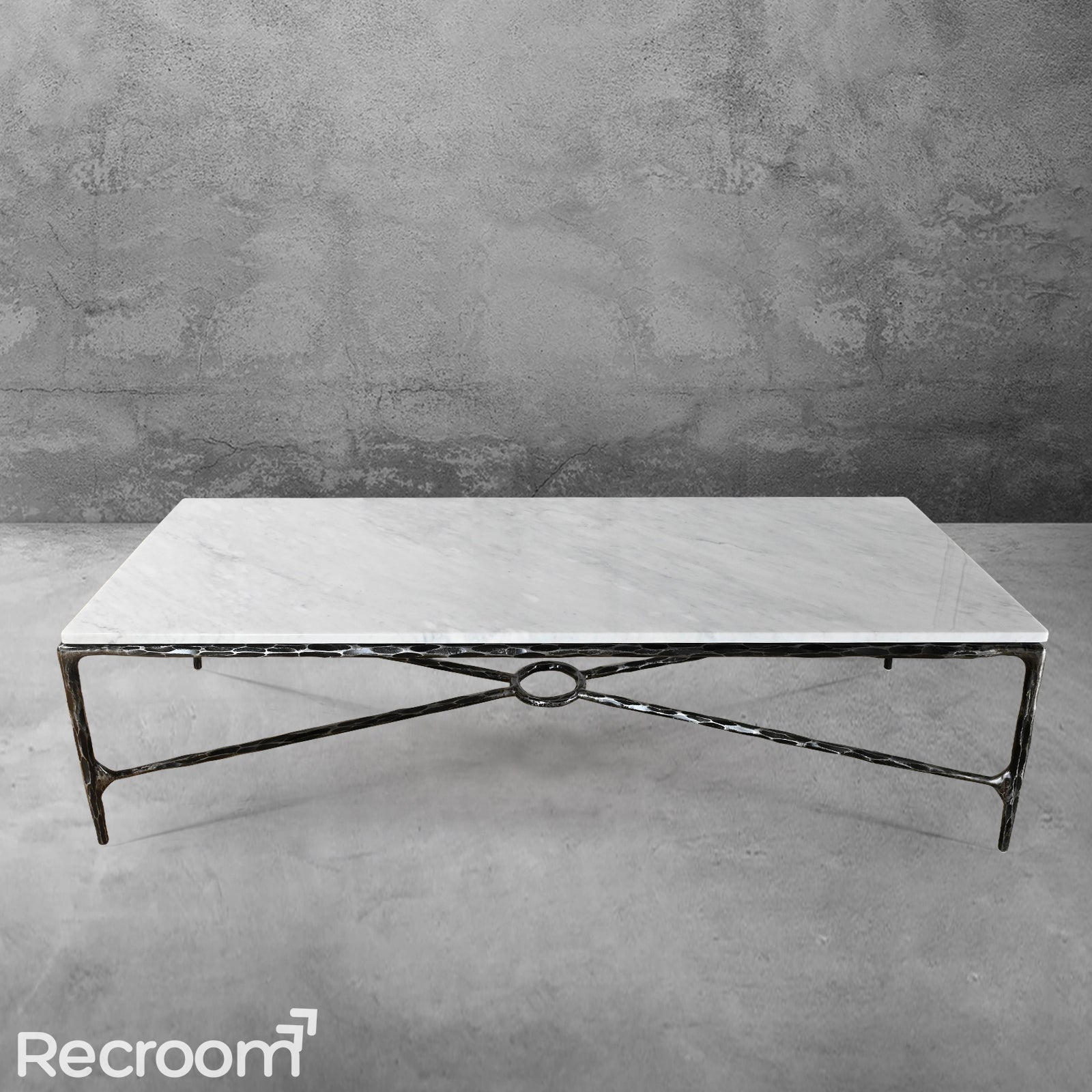 Thaddeo Rectangle Marble Coffee Table - Zonesus