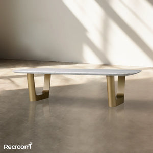 San Germani Stone Coffee Table with Rennes Base - Zonesus