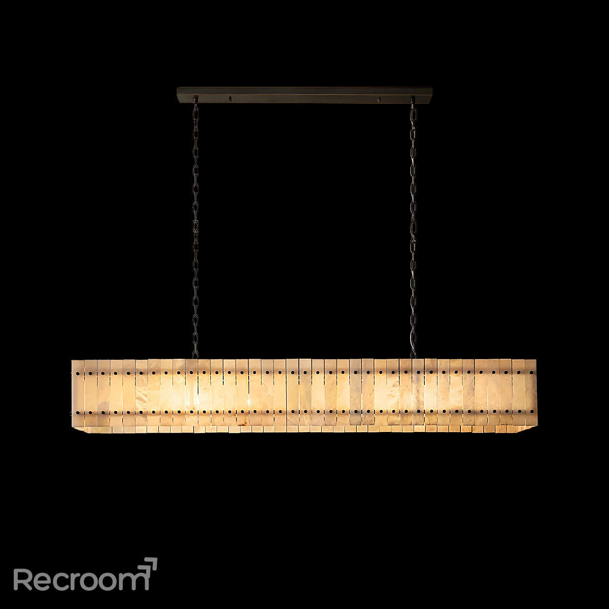 San Marconer Alabaster Linear Chandelier 72'' - Zonesus