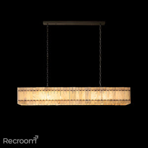 San Marconer Alabaster Linear Chandelier 72'' - Zonesus