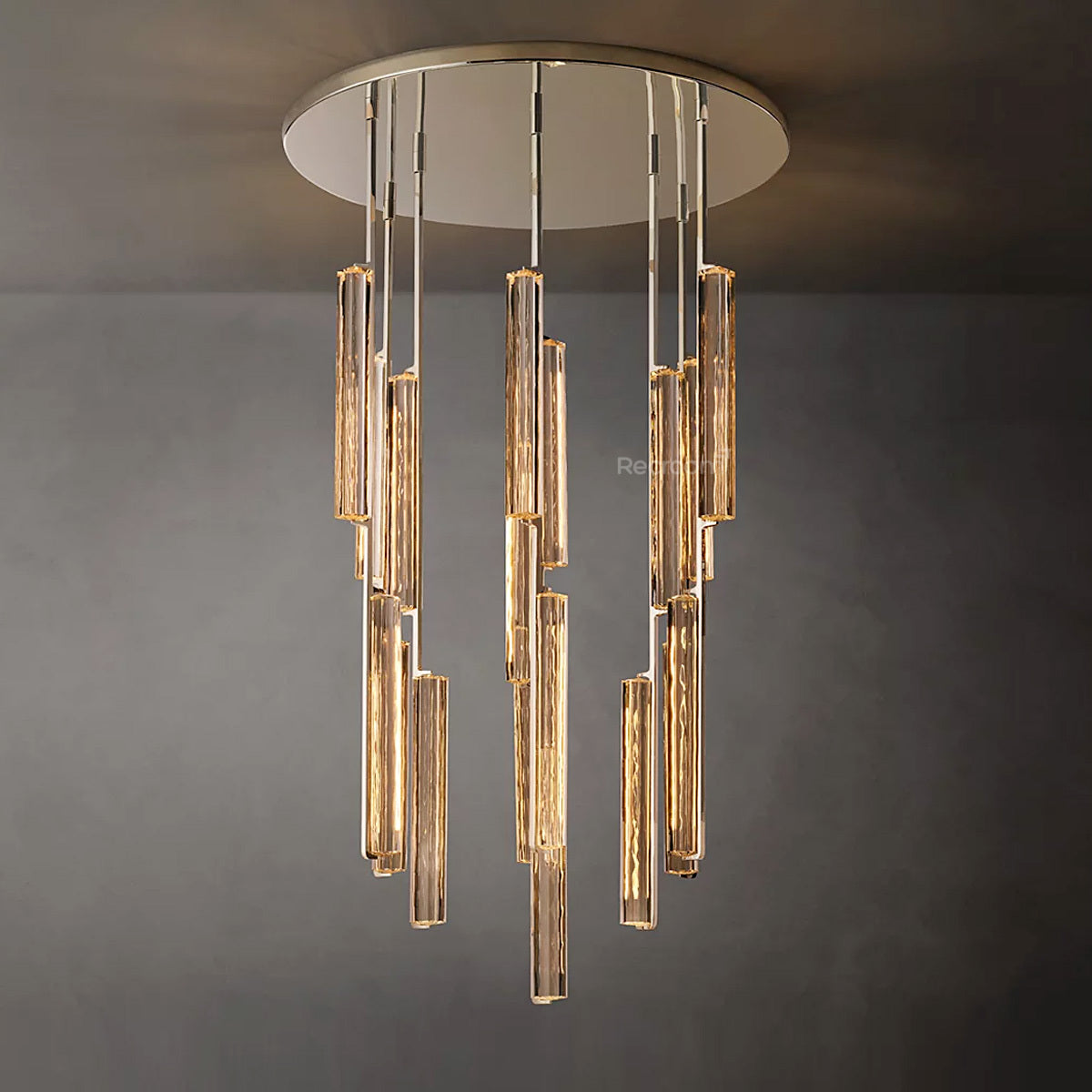 Auduben Crystal Round Chandelier 40" - Zonesus