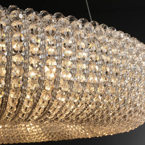 Halo Clear Crystal Ring Chandelier - Zonesus