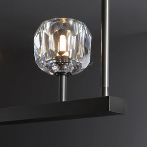 Boulew Crystal Linear Chandelier 48" - Zonesus