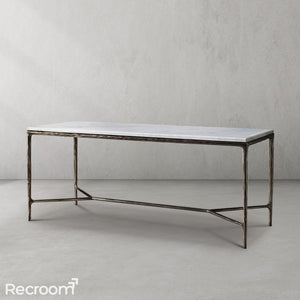 Thaddeo Marble And Grass Desk - Zonesus