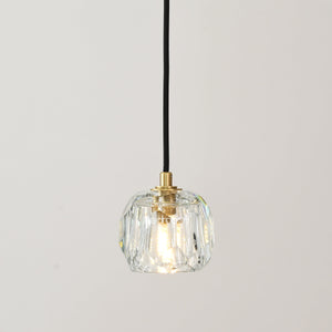 Boulew Crystal Glass Cord Pendant 5" - Zonesus