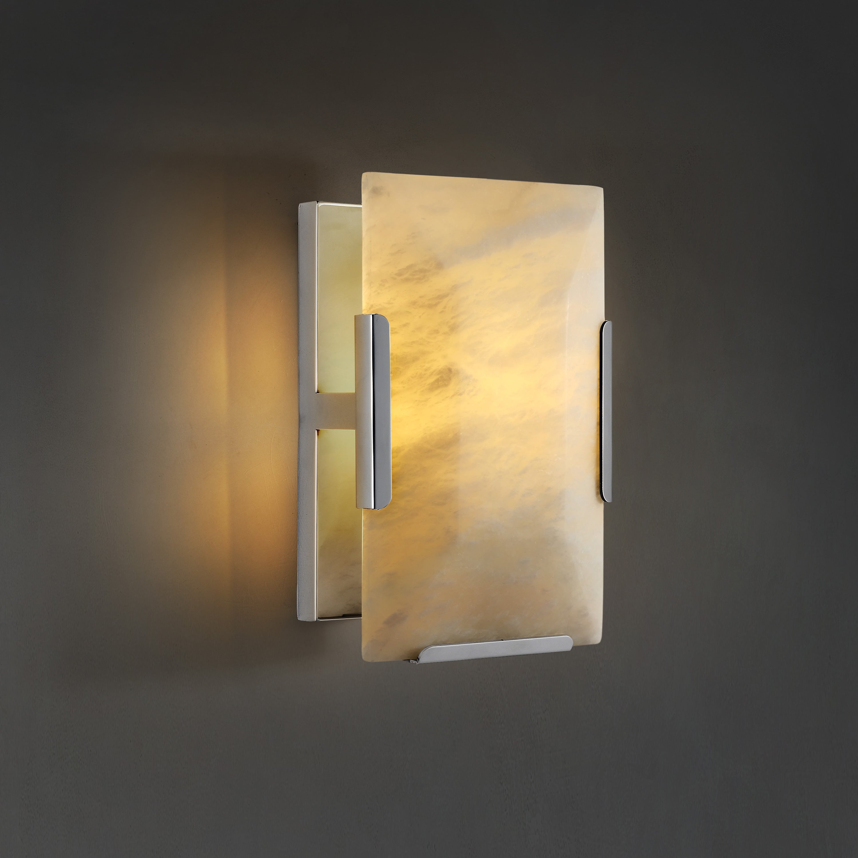 Harllow Calcite Single Wall Sconce 6“ - Zonesus