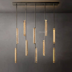 Auduben Crystal Linear Chandelier 54" - Zonesus