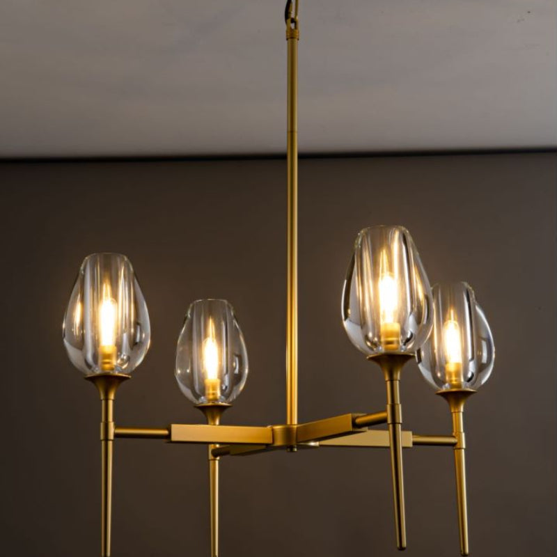 Tuilp Round Chandelier 27" - Zonesus