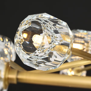 Boulew Crystal Glass Round Chandelier 60" - Zonesus