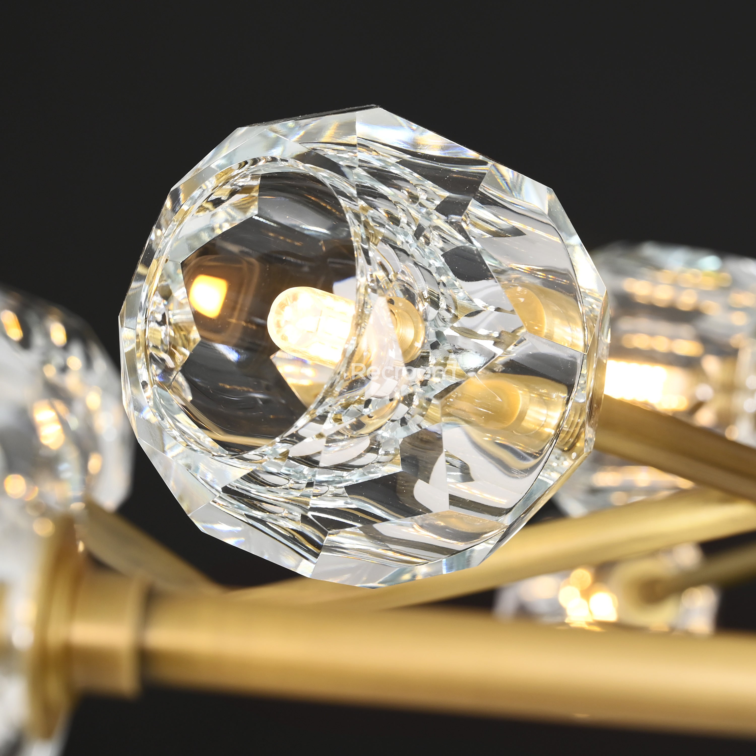 Boulew Crystal Glass Round Chandelier 60" - Zonesus
