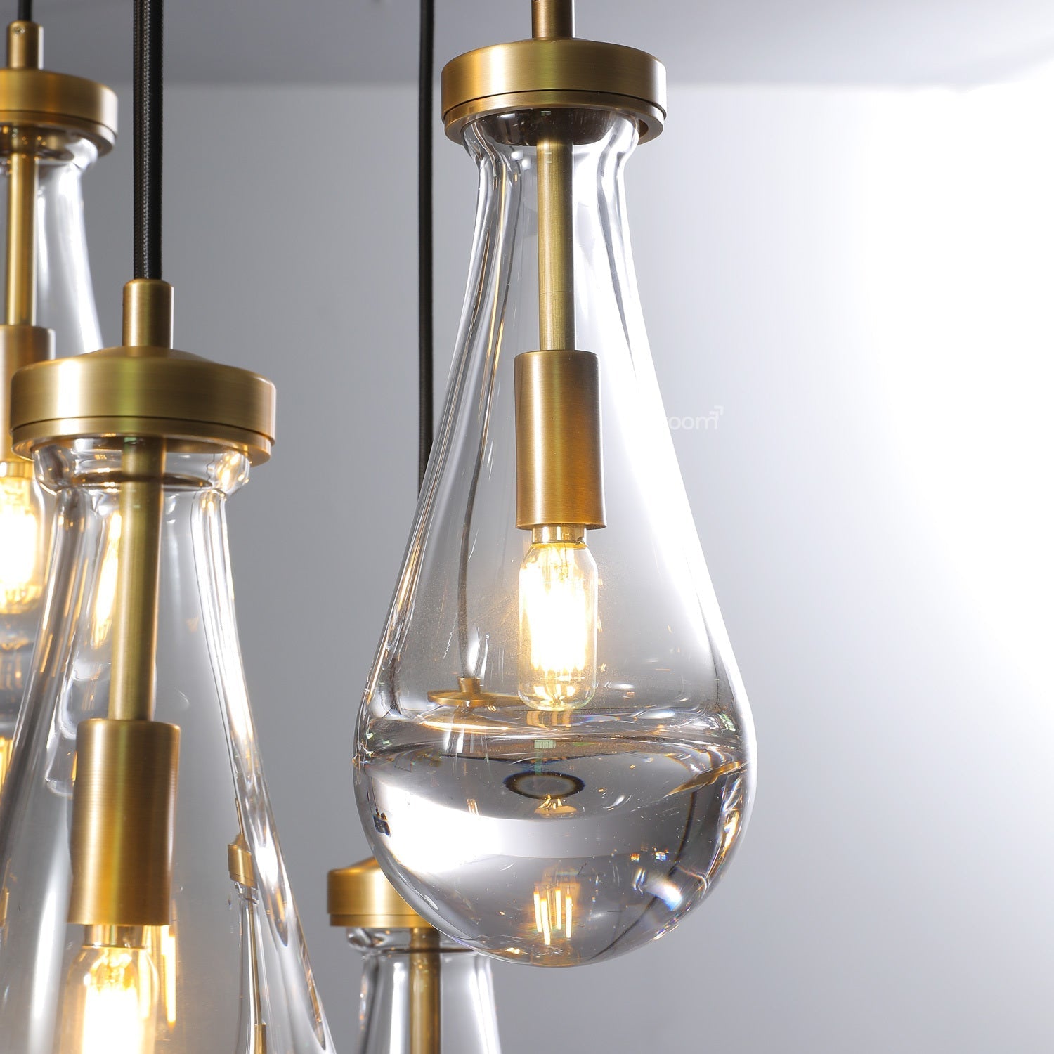 Raindrop Round Chandelier 18" - Zonesus