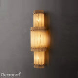 San Marconer Alabaster Grand Round Sconce - Zonesus