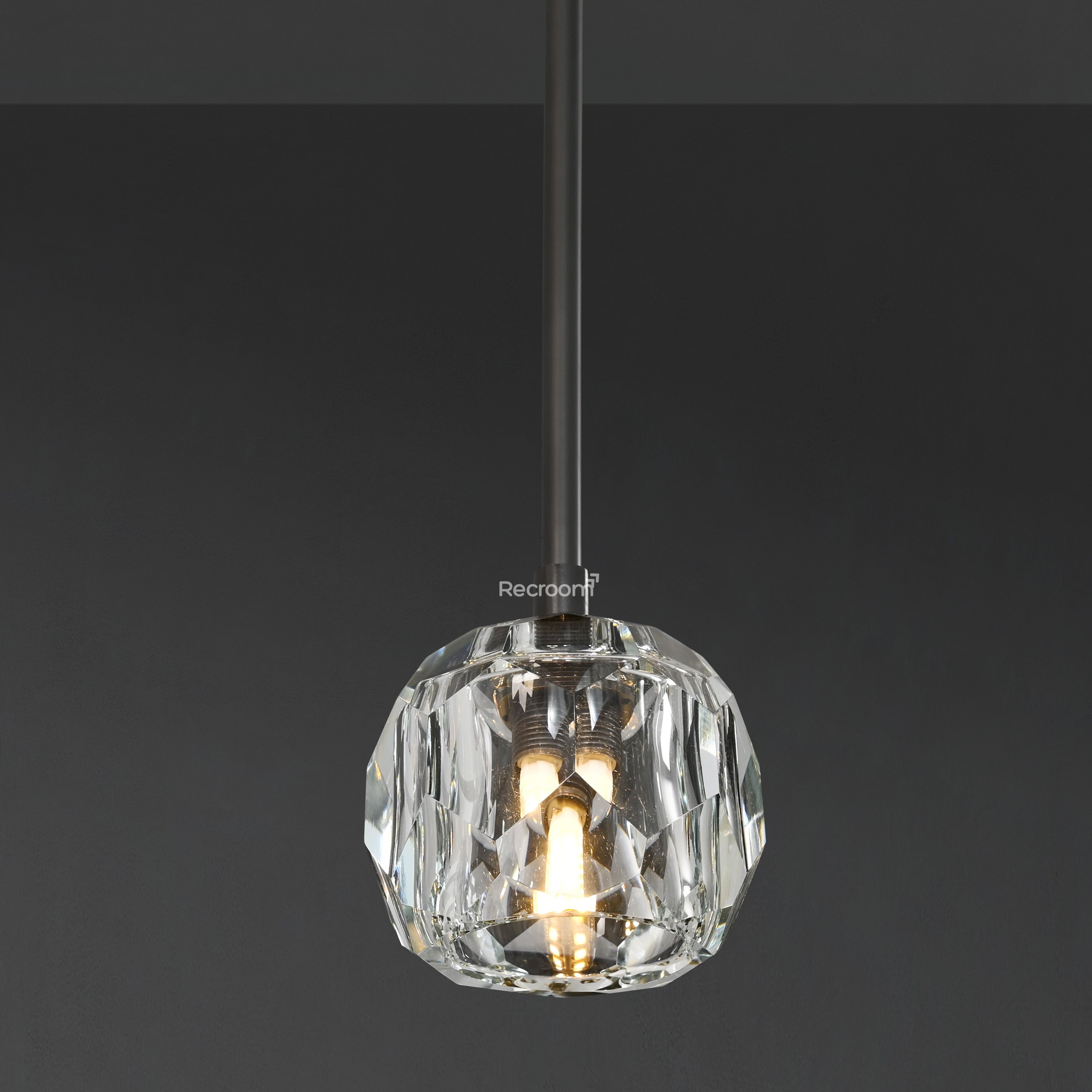 Boulew Crystal Glass Rod Pendant 5" - Zonesus