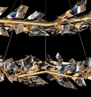 Addison 55" Round Crystal Chandelier - Zonesus