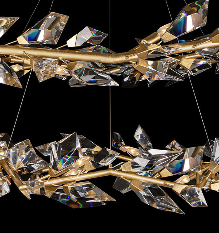 Addison 55" Round Crystal Chandelier - Zonesus