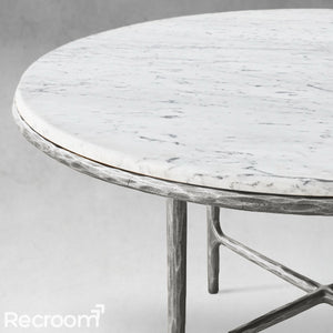Thaddeo Marble Round Dining Table - Zonesus