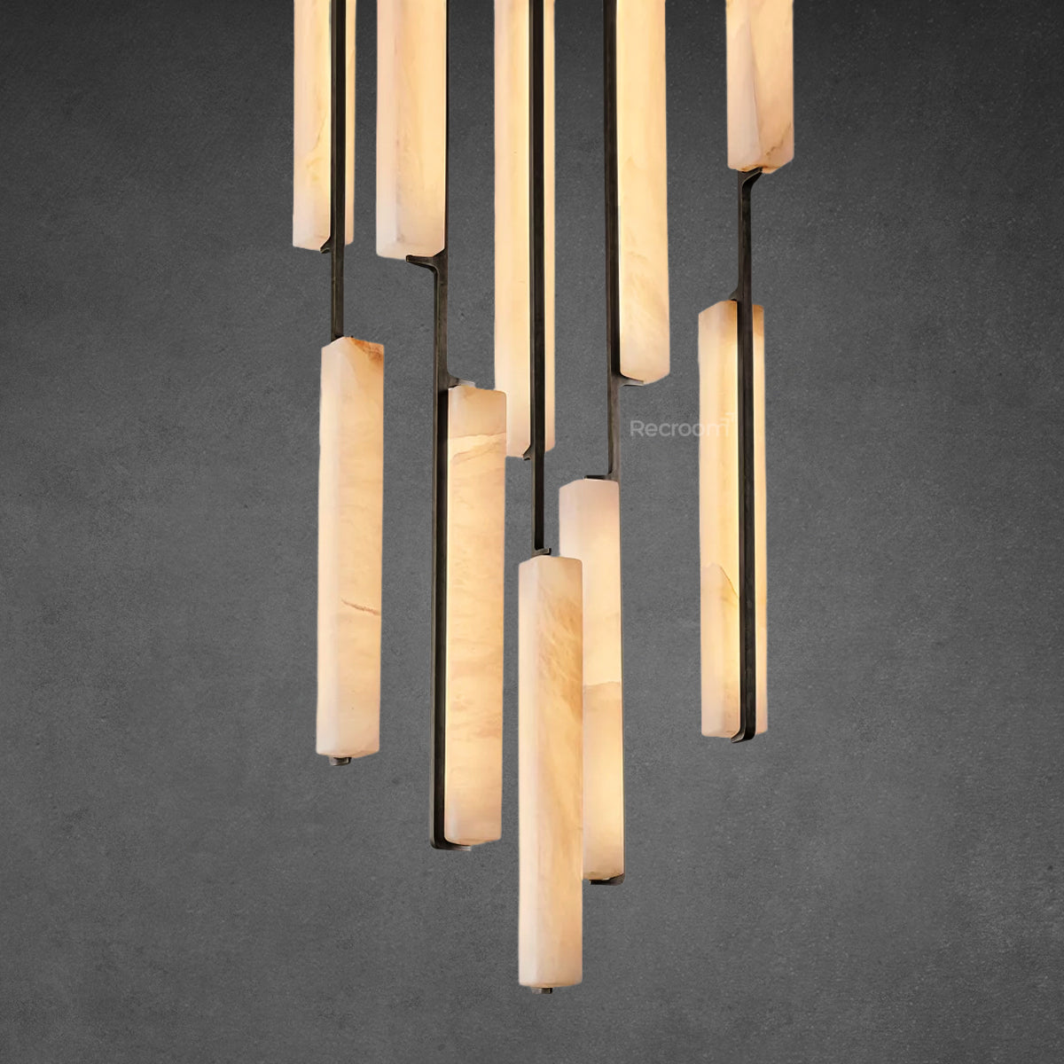 Auduben Alabaster Round Chandelier 24" - Zonesus