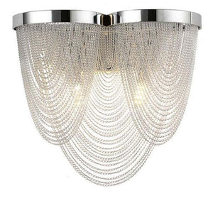 Aluminum Chain Tassel Wall Sconce - Zonesus