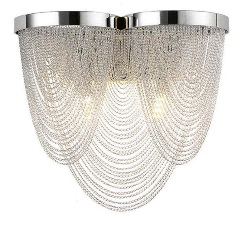 Aluminum Chain Tassel Wall Sconce - Zonesus