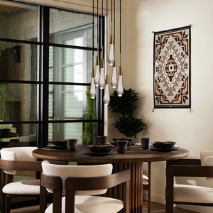 Solitaire Cluster Crystal Pendant 3 Light 5 Light 7Light - Zonesus