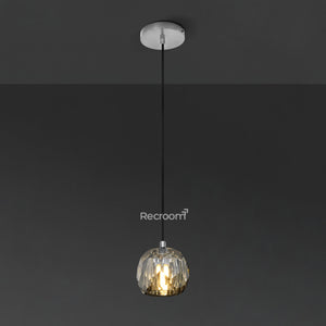 Boulew Crystal Glass Cord Pendant 5" - Zonesus