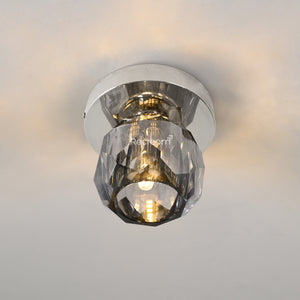 Boulew Crystal Glass Petite Flushmount 6" - Zonesus