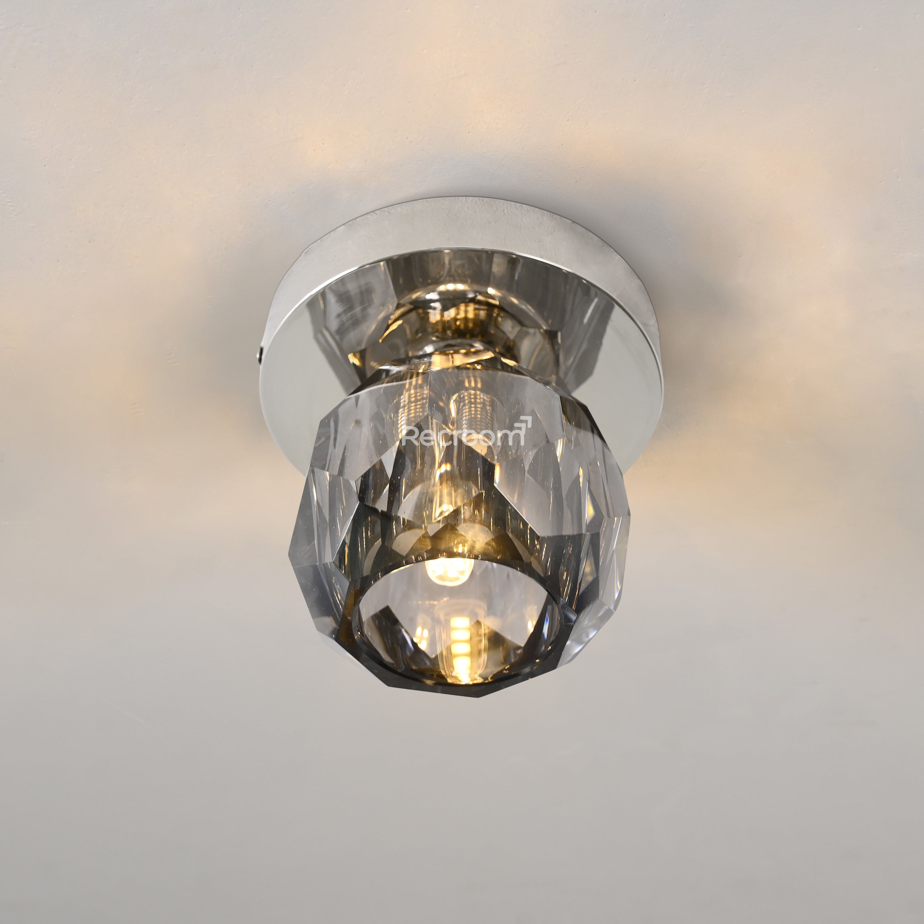 Boulew Crystal Glass Petite Flushmount 6" - Zonesus