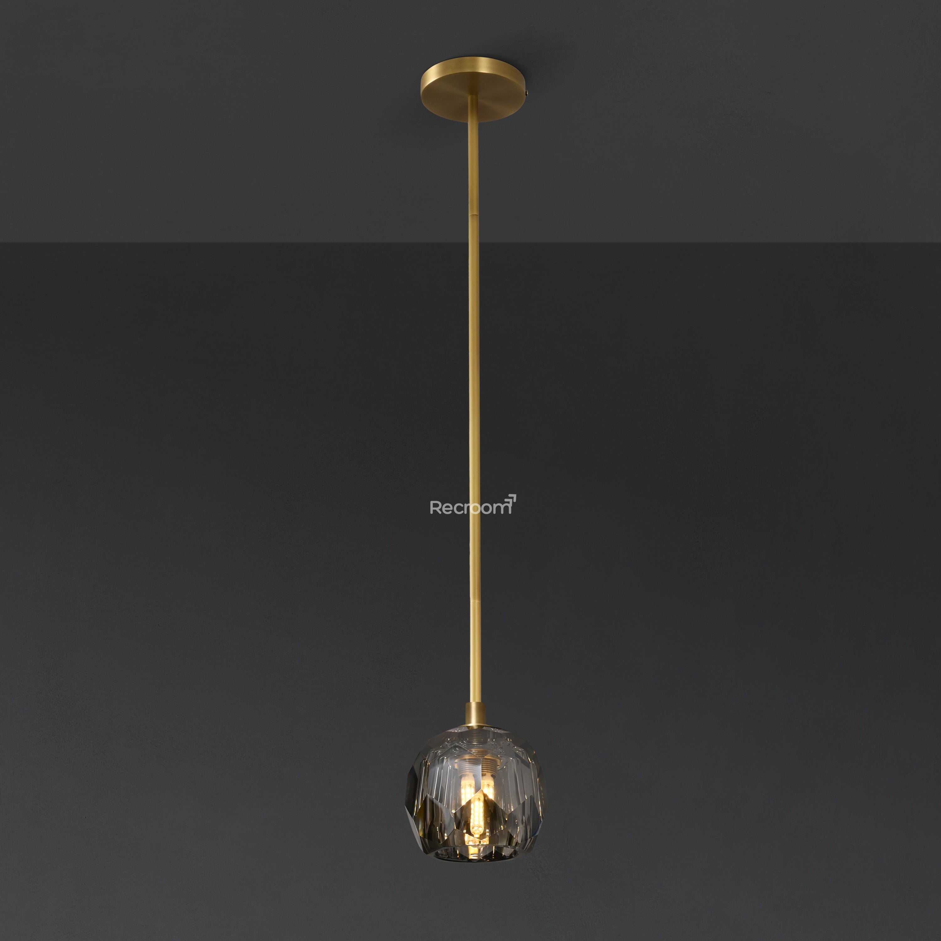 Boulew Crystal Glass Rod Pendant 5" - Zonesus
