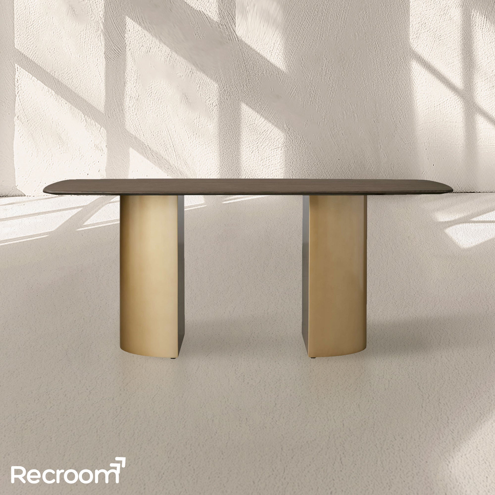 San Germani Wood Dining Table with Dauphine Base - Zonesus