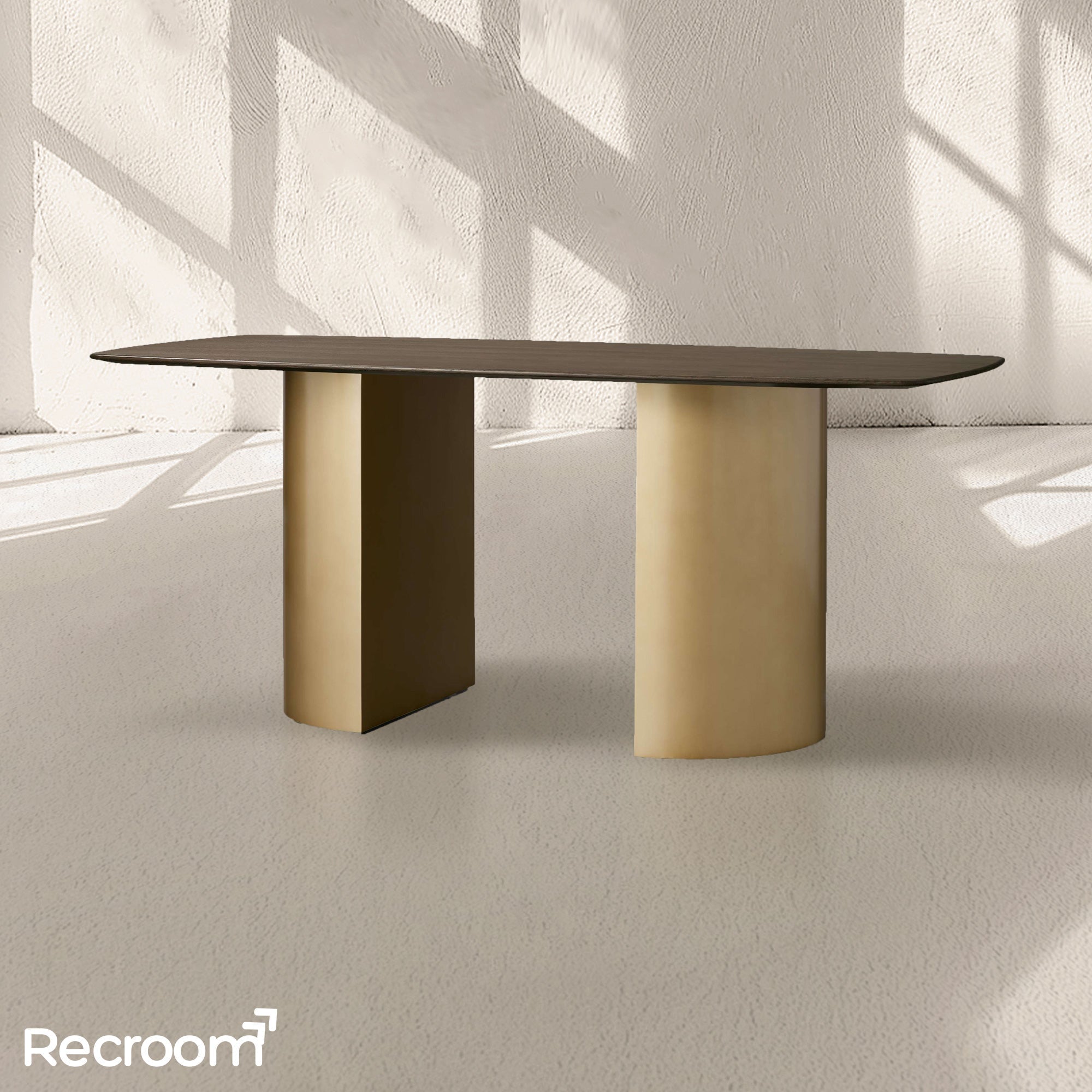 San Germani Wood Dining Table with Dauphine Base - Zonesus