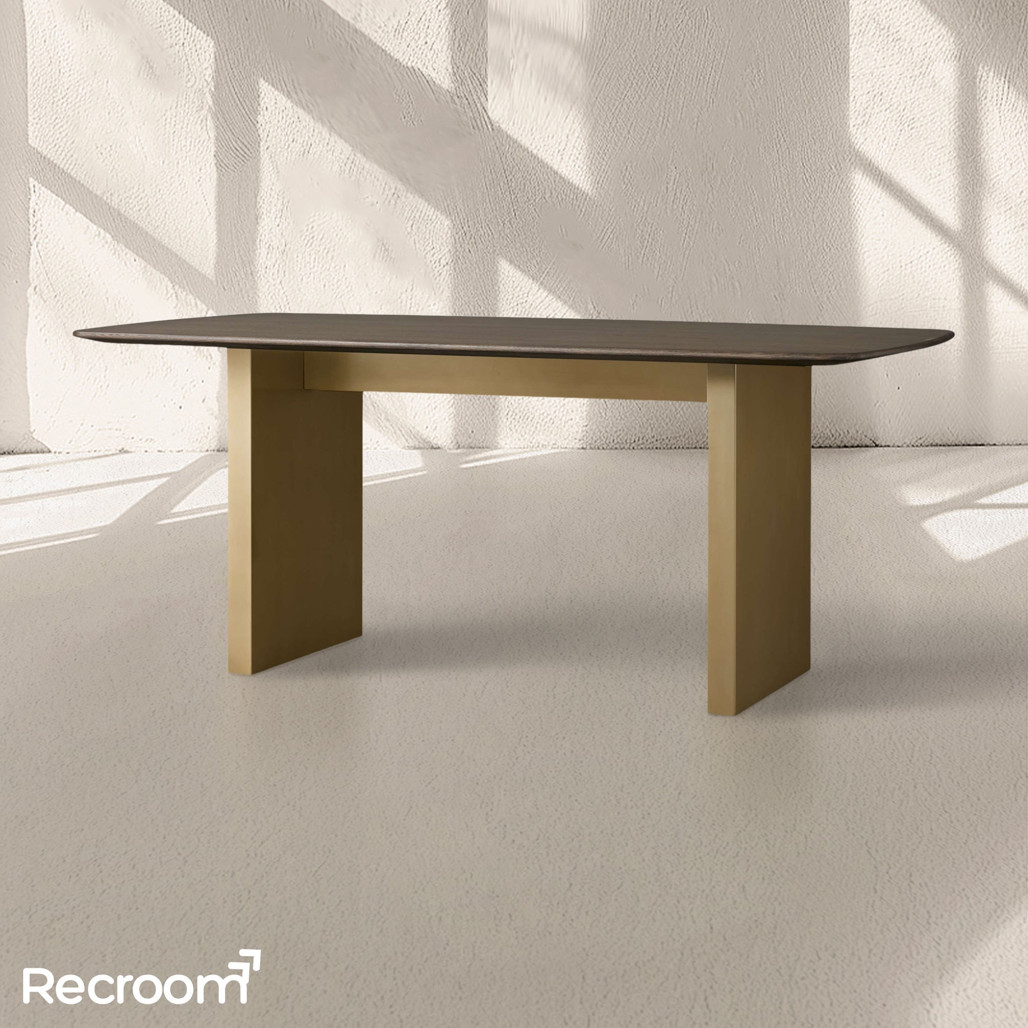 San Germani Wood Dining Table with Clement Base - Zonesus
