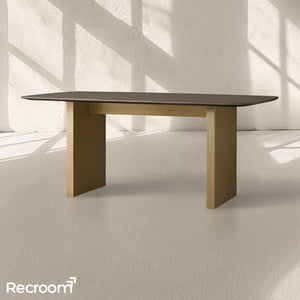 San Germani Wood Dining Table with Clement Base - Zonesus