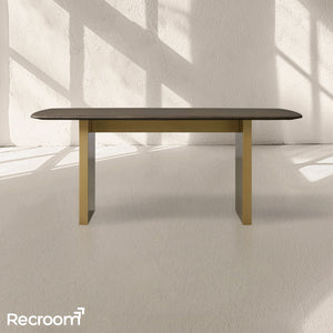 San Germani Wood Dining Table with Clement Base - Zonesus