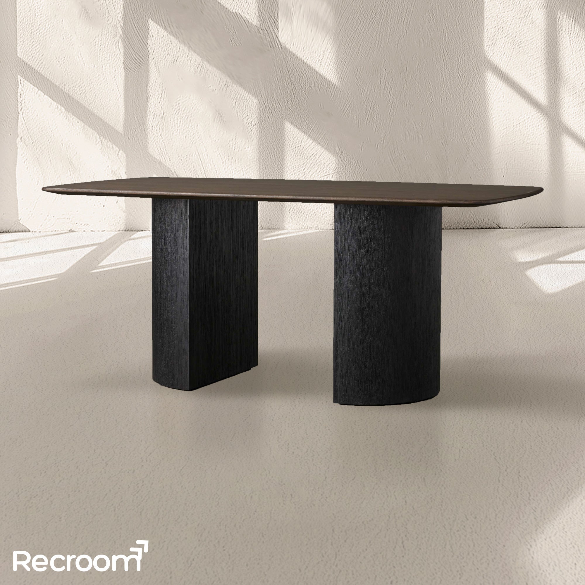 San Germani Wood Dining Table with Dauphine Base - Zonesus