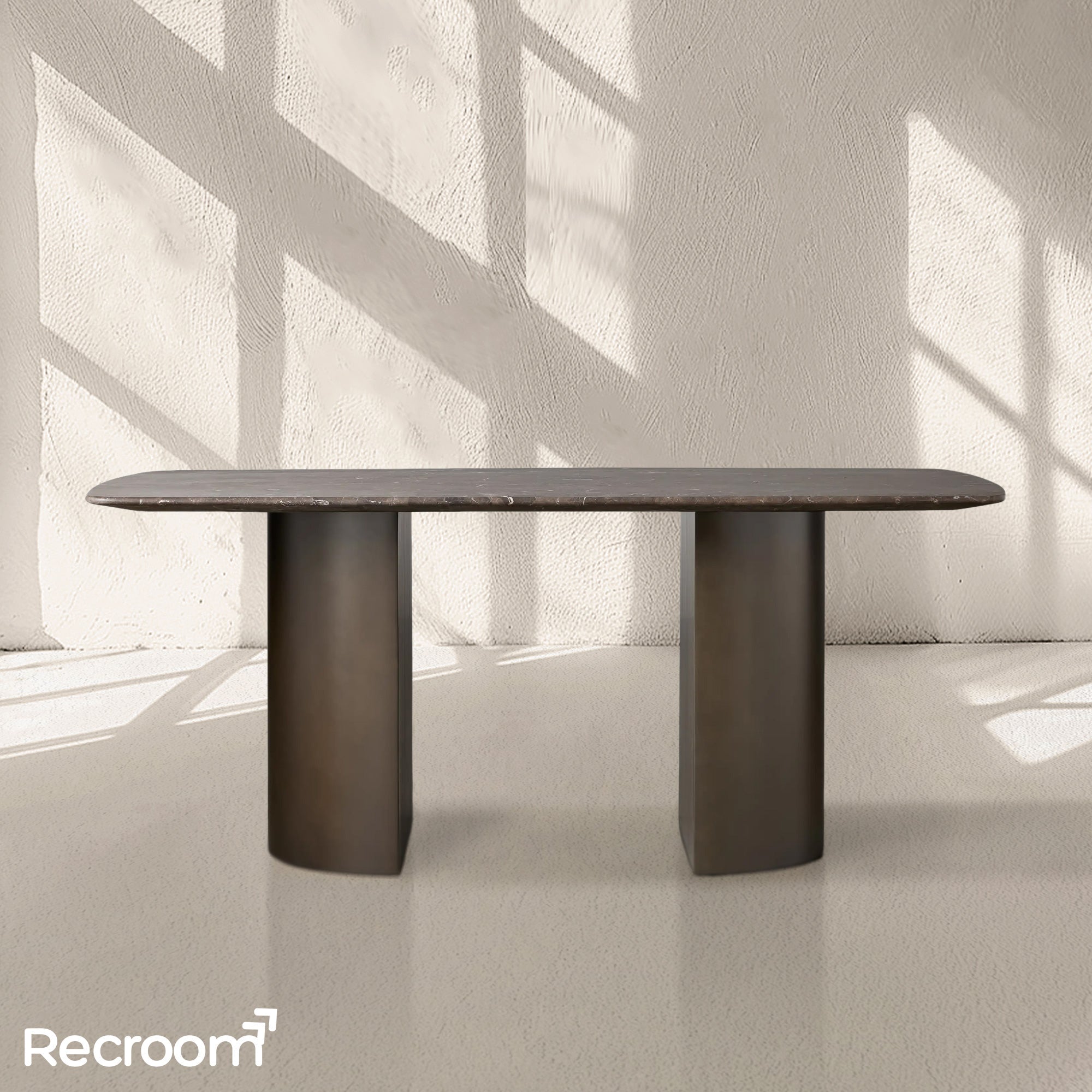 San Germani Stone Dining Table with Dauphine Base - Zonesus