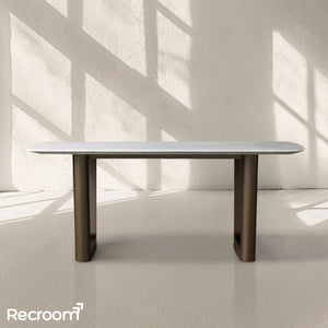 San Germani Stone Dining Table with Rennes Base - Zonesus