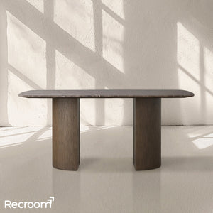 San Germani Stone Dining Table with Dauphine Base - Zonesus