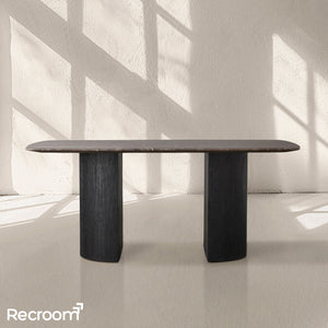 San Germani Stone Dining Table with Dauphine Base - Zonesus