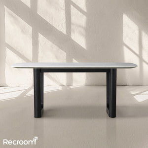 San Germani Stone Dining Table with Rennes Base - Zonesus
