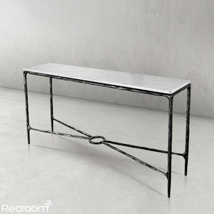 Thaddeo Rectangle Marble Console 60" 72" - Zonesus